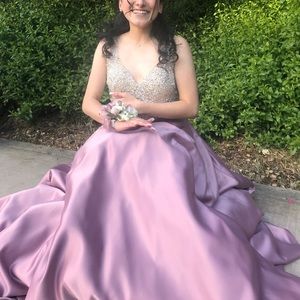 Mauve Purple Prom Dress